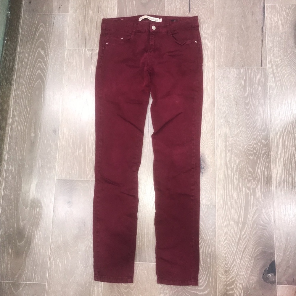 ZARA Maroon Jeans